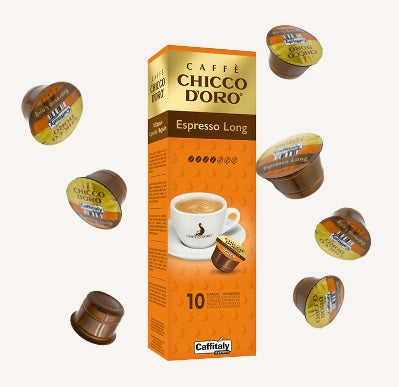 Caffitaly Espresso Lange goldene Kaffeekapseln 10 Kapseln