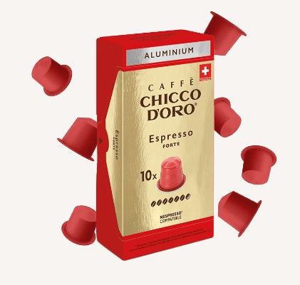 Caffè capsule Nespresso * compatibili Espresso Forte ALU 10 cps