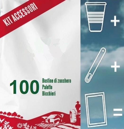 Ecological disposable coffee accessories kit 100pcs